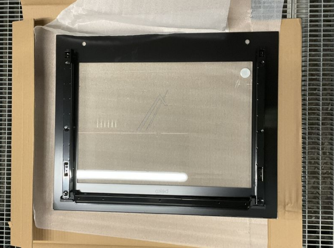 Original Bauknecht Beko Backofentür Aussenscheibe, klare Glasfront für Backofen, robust und hitzebeständig