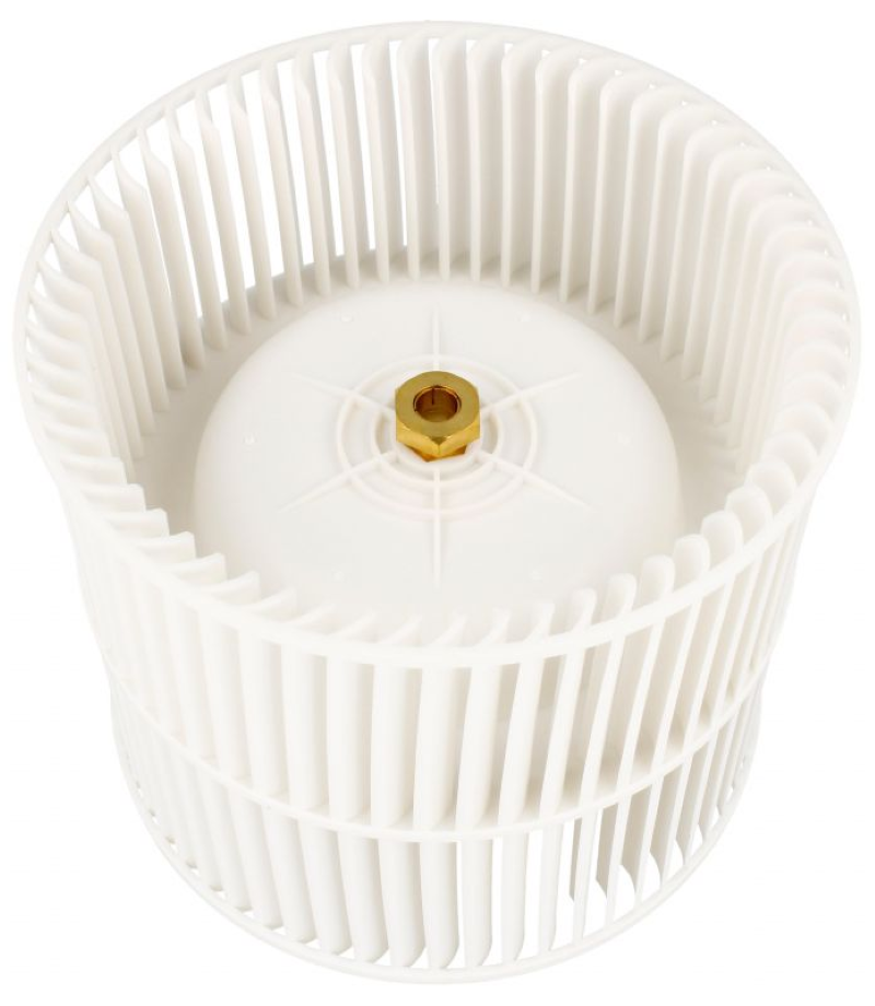 Amica gebläserad Lüfter mit Metallgehäuse, original Ersatzteil, sichtbar mit Lüfterflügel und Gehäuse in der Produktabbildung