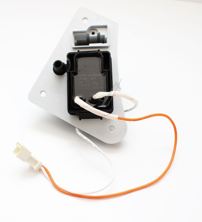 Originaler Bauknecht Beko Sump-Cover für Pumpe, passend für HP 488000906986, zeigt den weißen Pumpenabdeckung.