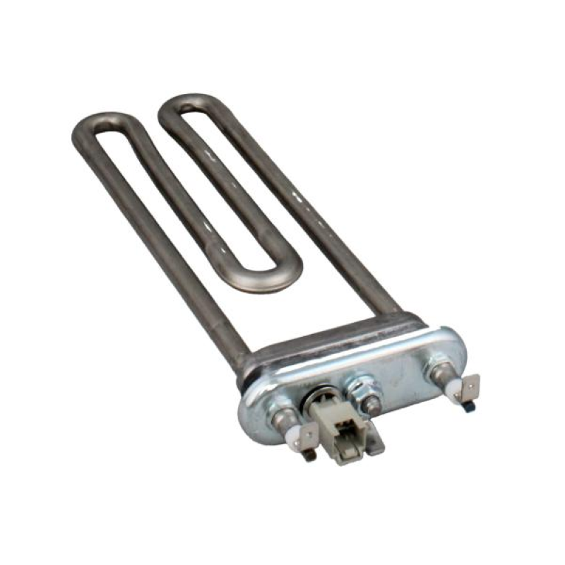 Original Bauknecht Beko Heizung C00865327 für Heizgerät, sichtbarer Heizkörper mit Anschlussstücken.