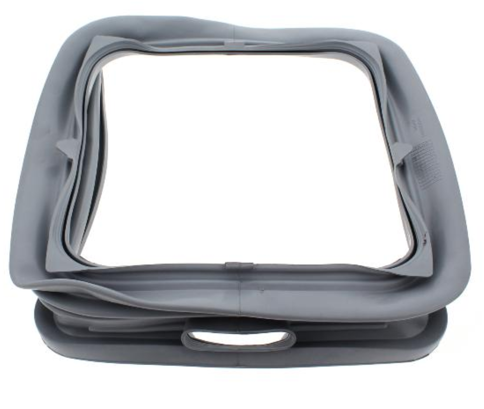 Originale Bauknecht Manschette C00312647 für Waschmaschine, flexible Gummiabdichtung mit Montageöffnung.