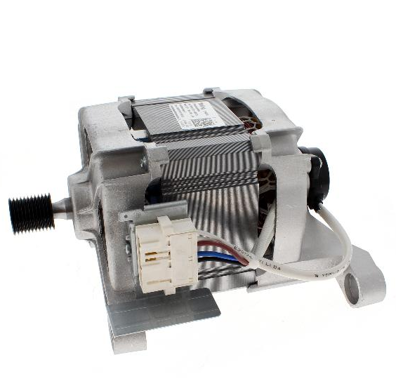 Original Bauknecht Motor CIM 60 mit 25,26 mm Wellung, beschädigt, für Haushaltsgeräte, Ansicht des Motors.