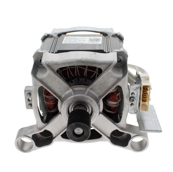 Original Bauknecht Motor CIM 60 mit 25,26 mm Wellendurchmesser, Harm-Design, Ansicht des Motors.