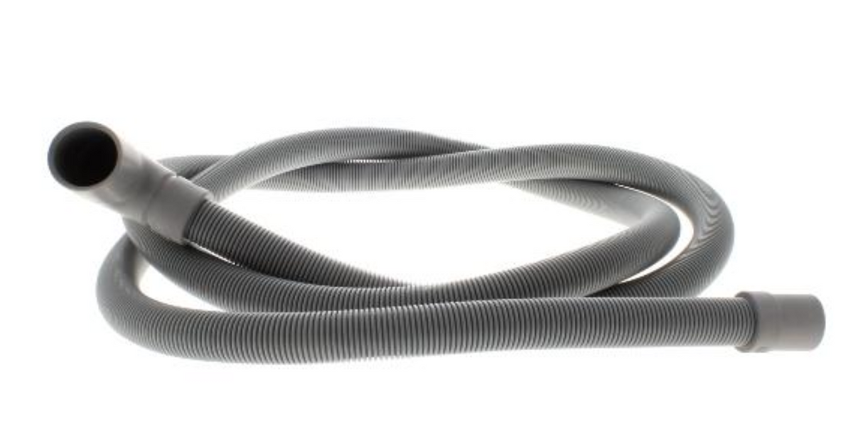 Bauknecht Spiralschlauch für Abfluss, 2050 mm lang, original Ersatzteil, flexible Wasserleitung, geeignet für Bauknecht Geräte