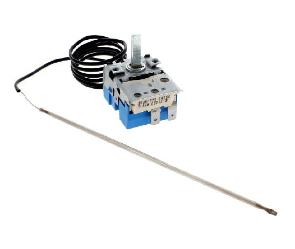 Original Bauknecht Backofen Thermostat C00480726, sichtbares Display und Bedienelemente für die Temperaturregelung.