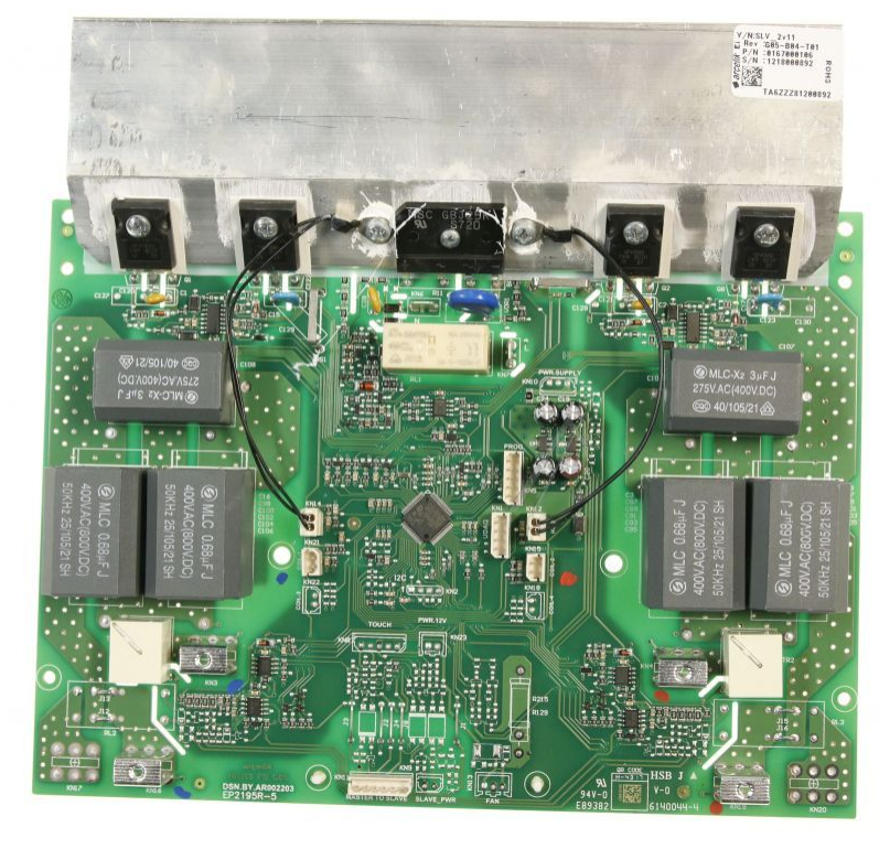 Beko Induktionsherd Leistungsmodul, Mainboard-Link, passend für Arcelik, Grundig und Beko Induktionskochfeld, schwarze Elektronik.