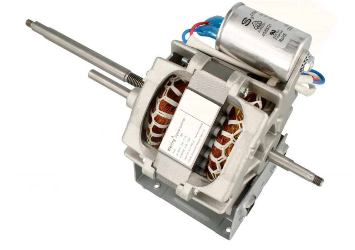 Gorenje Elektromotor 431643 für Welling YXH130-2(L) AL, sichtbarer Motor mit Anschlusskabel und Metallgehäuse