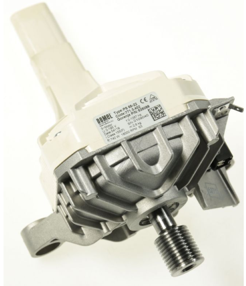 Gorenje Waschmaschinenmotor, original Ersatzteil, schwenkbarer Elektromotor für Gorenje Waschmaschinen, robust und zuverlässig