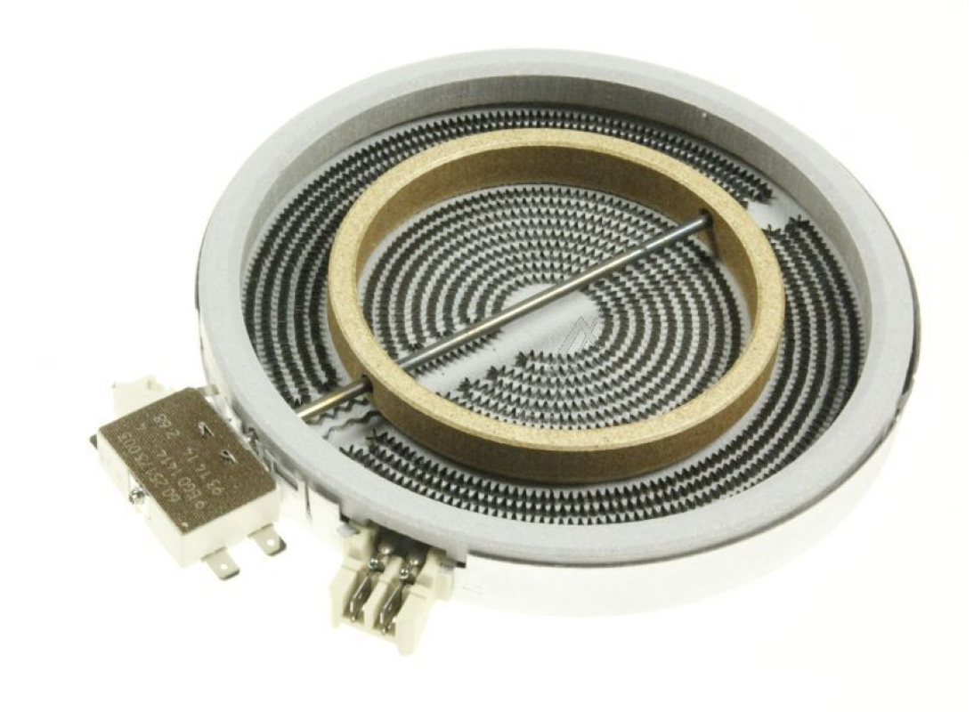 Vestel Highlight Kochplatte Dual D180/120, 230V, 1700W, Original EGO 32001452, elektrische Kochplatte in Nahaufnahme