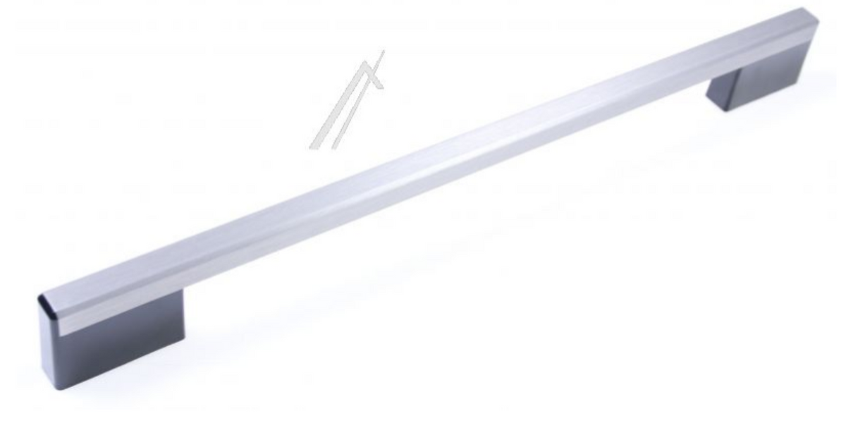 Vestel Backofentürgriff aus Edelstahl und Schwarz, quadratisch, 420 mm, Original-Handle für Backofen, robustes Design