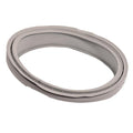 Türmanschette für Bauknecht Whirlpool Indesit, flexible Gummidichtung, zeigt die montierte Türmanschette in der Verpackung