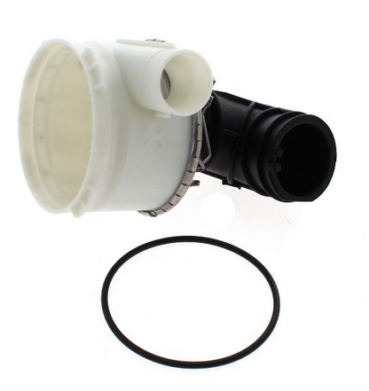 Bauknecht Heizkörper-Kit mit Schlauch und Dichtung, inklusive C00634181, für Heizsysteme, auf einem weißen Hintergrund.