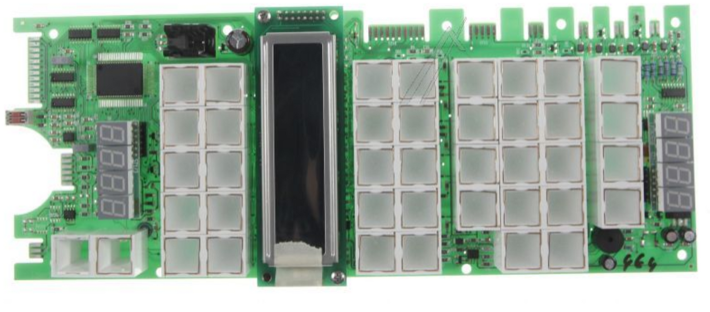 Küppersbusch 164880 Anzeigemodul, elektronisches Bedienfeld mit Display für Küchengerät, Nahaufnahme