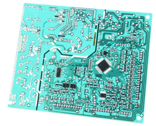 Gorenje POWER BOARD C-31_P HZF 200 C6 ASSY 813419, elektronische Steuerplatine mit Komponenten, Nahaufnahme