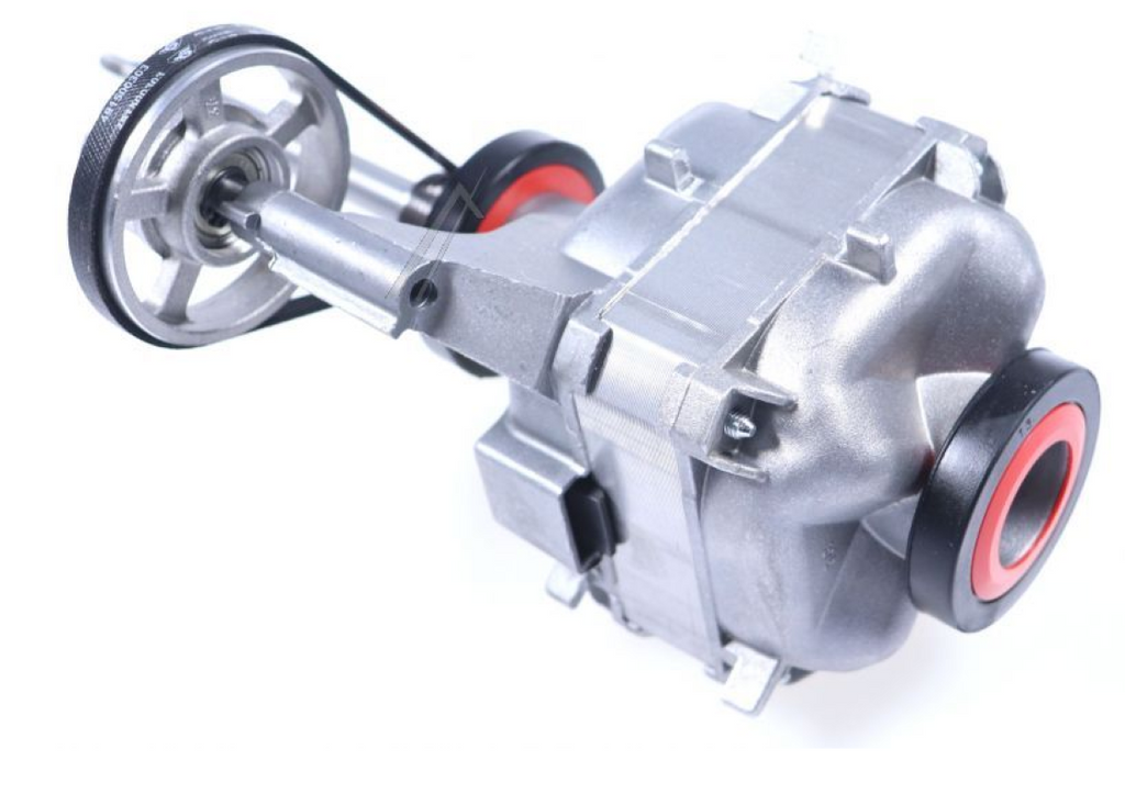 Originaler Bauknecht Beko Trocknermotor 2984660100 für Trockner, zeigt den Motor mit Beschriftung und Anschluss.