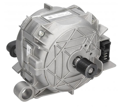 Originaler Motor für Bauknecht Waschtrockner, Modell C00865672, C00865655, sichtbarer Teil mit Kabelanschluss.