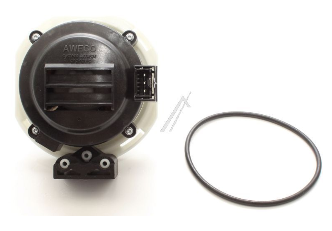 Bauknecht C00861866 Umwälzpumpe Kit BLDC AWECO+ DIC, Original, für Waschmaschinen, technische Ansicht der Pumpe und Komponenten