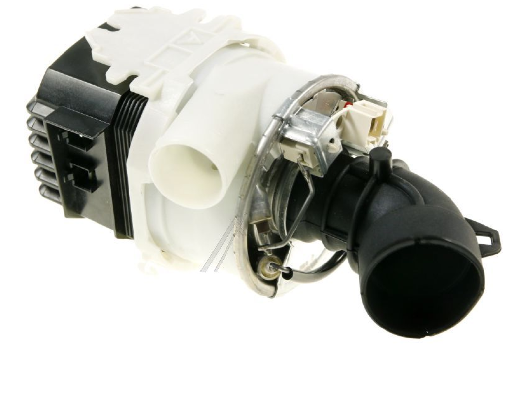 Bauknecht Beko 1752480100 Umwälzpumpe und Heizung für Geschirrspüler, Originalersatzteil, technische Ansicht