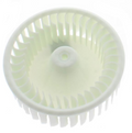 Originales Beko Lüfterrad C00869331 für Bauknecht Waschmaschine, sichtbar mit Lüfterflügel und Metallgehäuse.