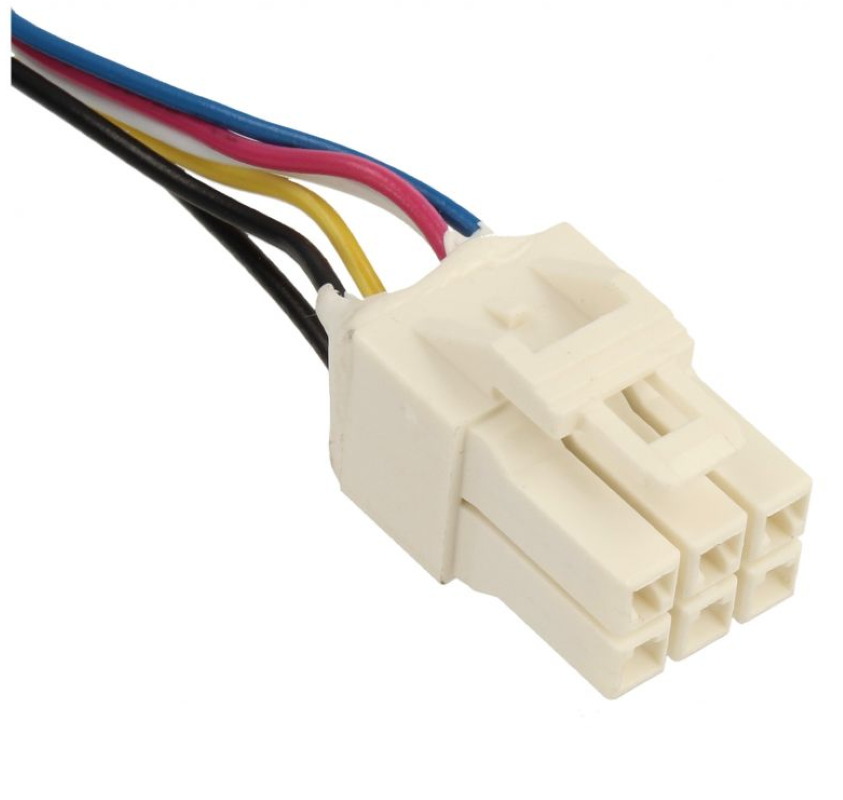 Elektrische Lüftungsklappe Gorenje HK1569244, original, sichtbare Komponenten und Steuerung in der Produktabbildung