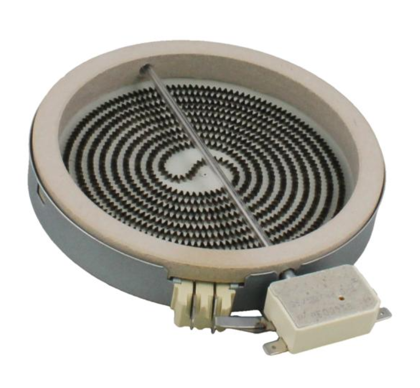 Original Bauknecht Beko Herdheizelement, 1200W, Modell C00912526, für Backofen, zeigt das Heizelement in Nahaufnahme