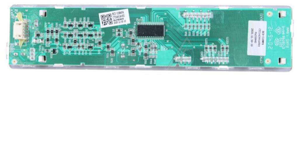 Original Hisense Gorenje Logic Platine HK2146514, technische Abbildung, zeigt Produktdetails und Design.