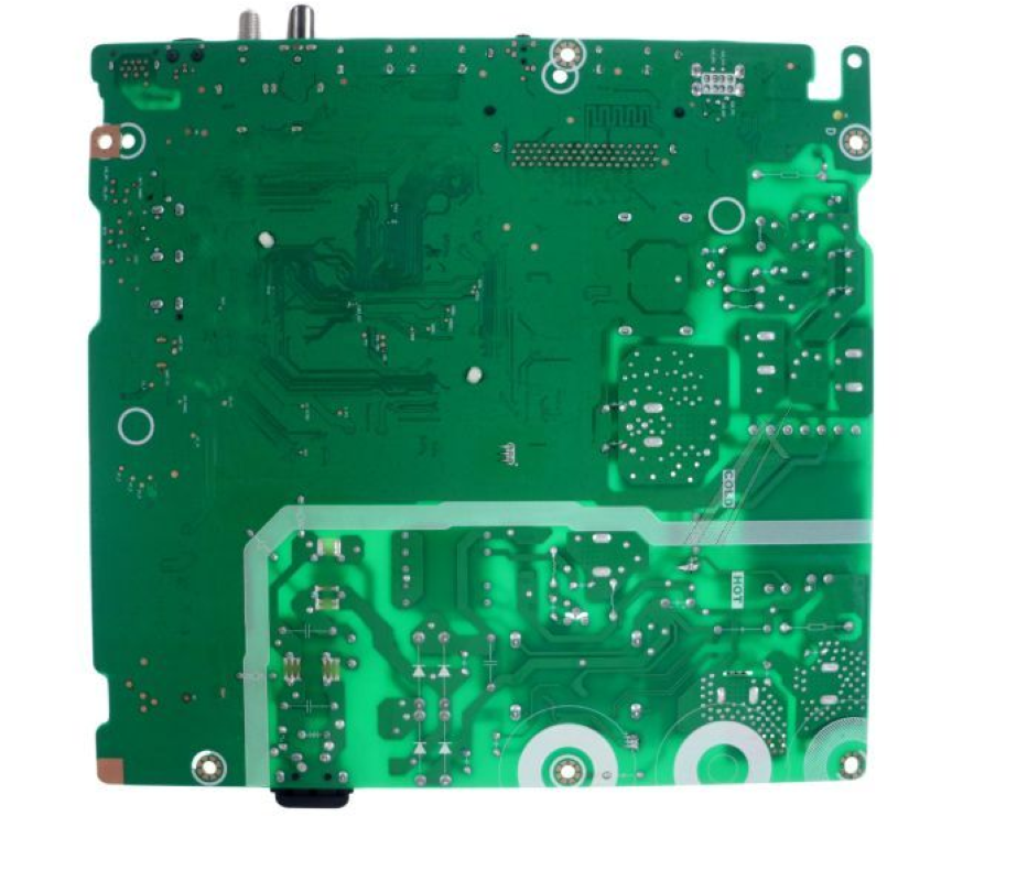 Original Hisense Gorenje Mainboard 55A51HEVS HT340223, elektronische Platine für TV-Reparatur, sichtbare Anschlussstellen und Komponenten
