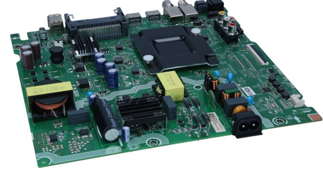 Originales Hisense Gorenje Mainboard HT410962 für Haushaltsgeräte, zeigt die elektrische Platine mit Anschlüssen und Komponenten