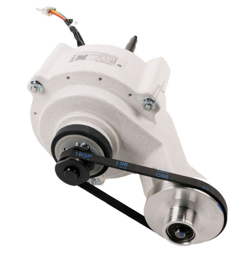 Originaler Hisense Gorenje DHX150BFC Motor HK2388655, Nahaufnahme des Motors für Haushaltsgeräte.