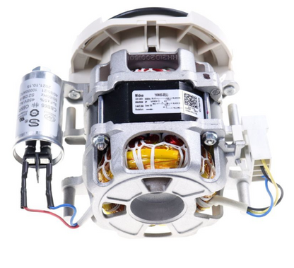 Hisense Gorenje YXW50-2E(L) Umwälzpumpe, Originalteil, technische Ansicht, elektrische Anschlüsse und Pumpenkörper sichtbar