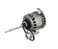 Originaler Bauknecht Beko Trocknermotor C00865680, Nahaufnahme des Ersatzteils mit Modellnummer auf weißem Hintergrund