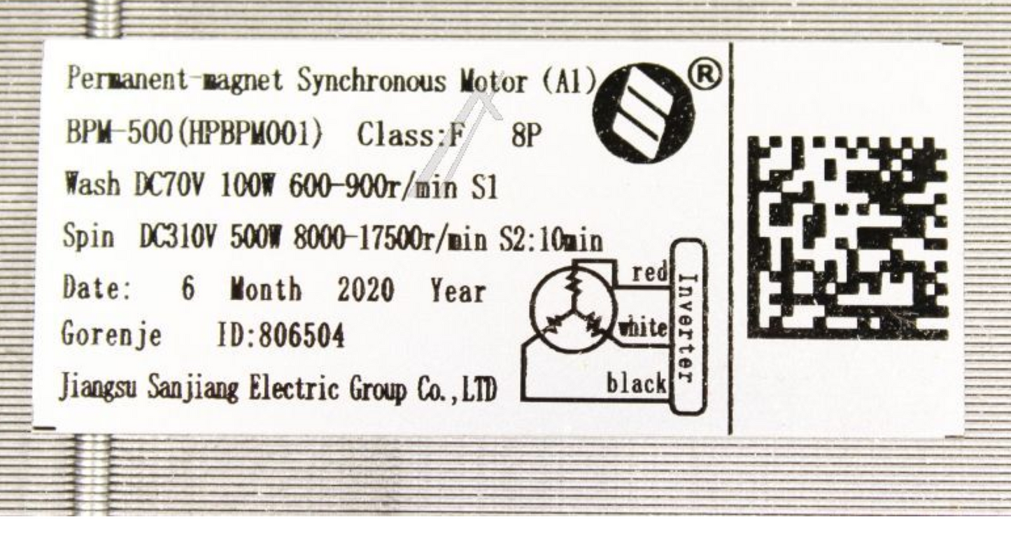 Original Hisense Gorenje BPM-500 Motor 806504, kompatibel, für Haushaltsgeräte, technische Ansicht, klare Darstellung