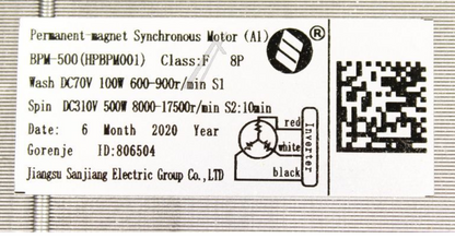 Original Hisense Gorenje BPM-500 Motor 806504, kompatibel, für Haushaltsgeräte, technische Ansicht, klare Darstellung