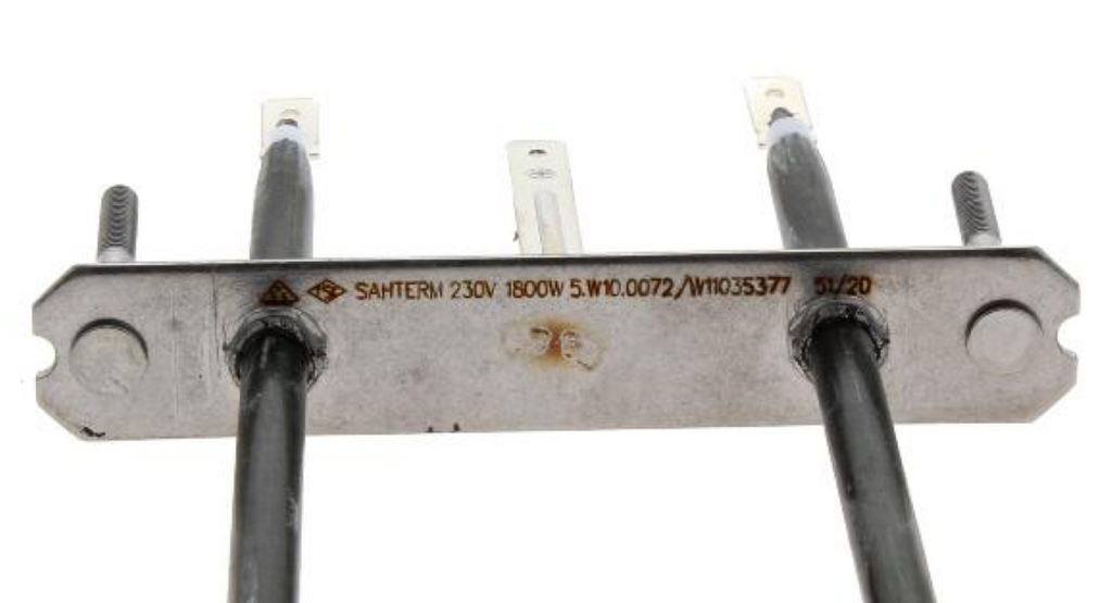 Bauknecht Oberhitze Heizelement 1800W 230V, Originalersatzteil, für Backofen, zeigt das Heizgerät in der Abbildung