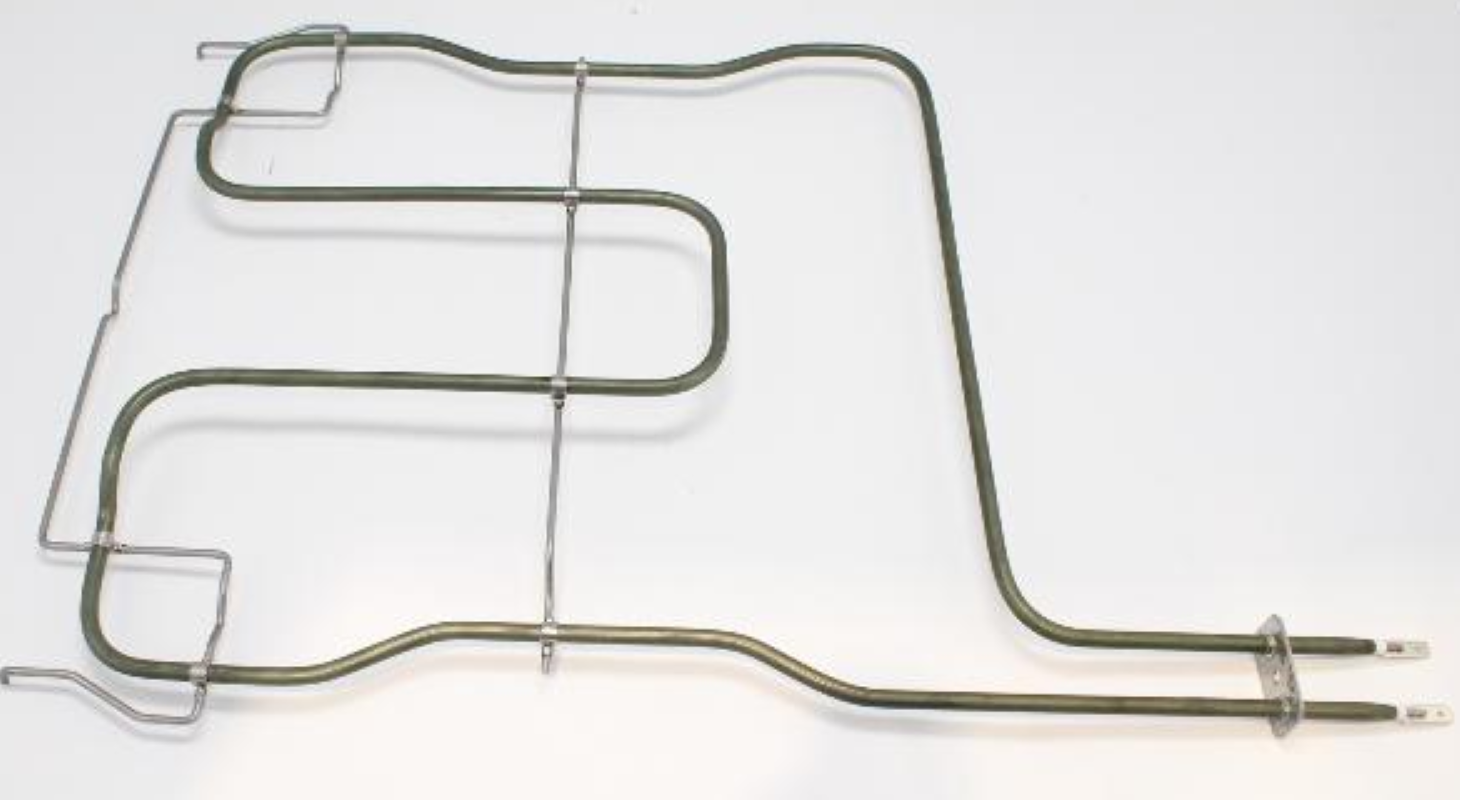 Original Bauknecht Unterhitze 1000W 230V Heizelement, sichtbar mit Kabel und Anschluss, für Ofen oder Backofen.