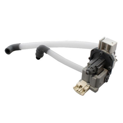 Bauknecht Ablaufpumpe für Direct Injection, Modell C00372735, sichtbare Pumpe mit Schlauchanschlüssen