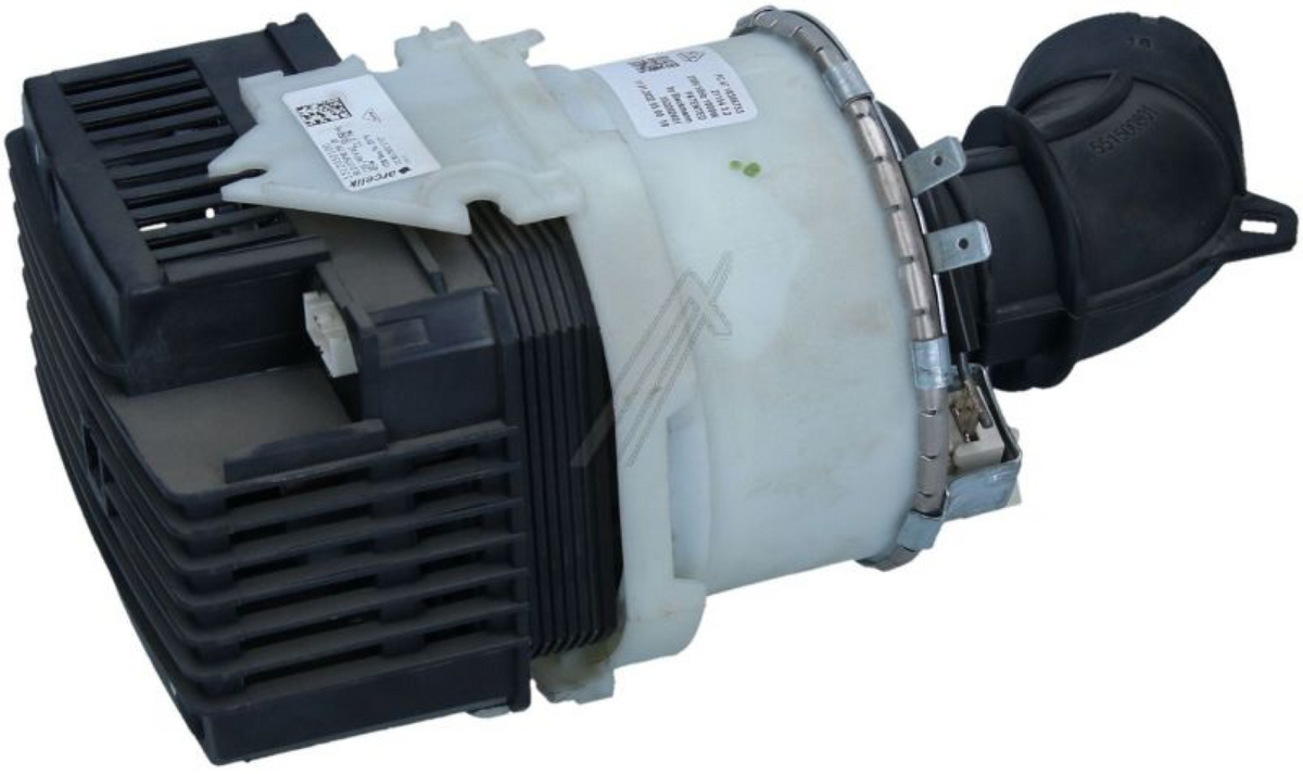 Originale Bauknecht Beko Atlantis Janus Motorgruppe, zeigt die Motorkomponente für Waschmaschinen.