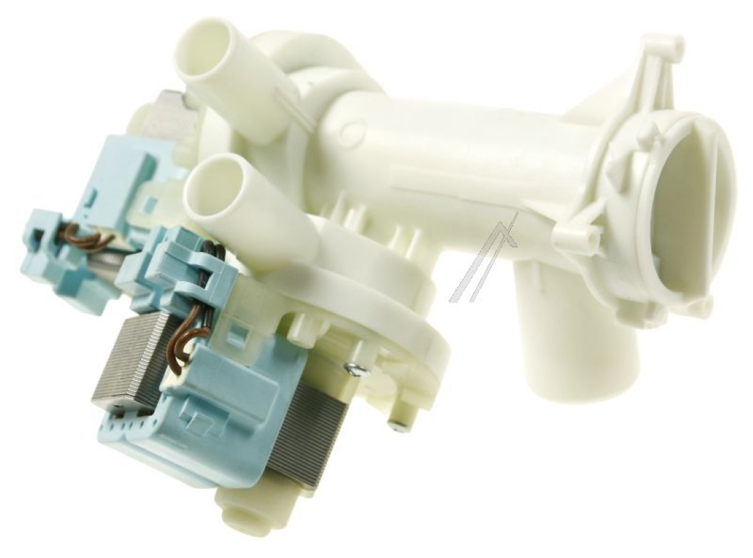 Originale Bauknecht Beko Ablaufpumpe Jet mit Modellnummer 2878103500, zeigt die Pumpe für Geschirrspüler in Nahaufnahme.