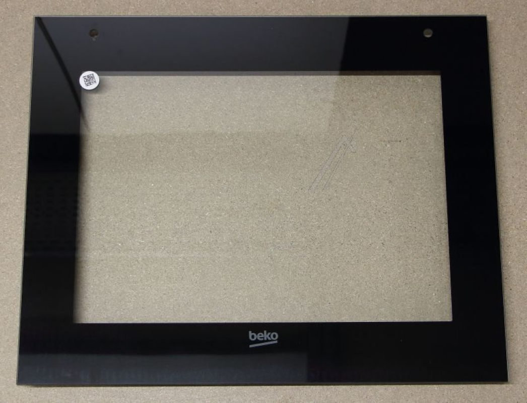 Bauknecht Beko C00883749 210481316 Frontinnentür aus Glas für Waschmaschine, klarer Blick auf das Innenglas.