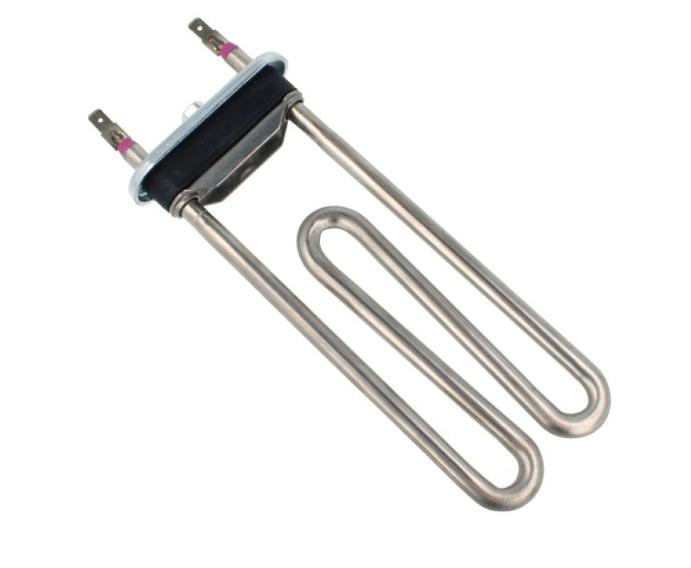 Original Bauknecht Beko Heizelement C00666026, Heizkörper mit Metallgehäuse und Anschlusskabel, für Haushaltsgeräte geeignet