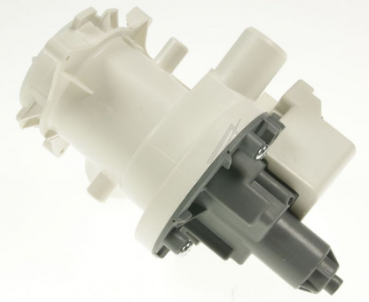 Bauknecht Beko Pumpen-Filter Baugruppe C00876093, Ansicht des Filters mit Schläuchen und Anschlüssen