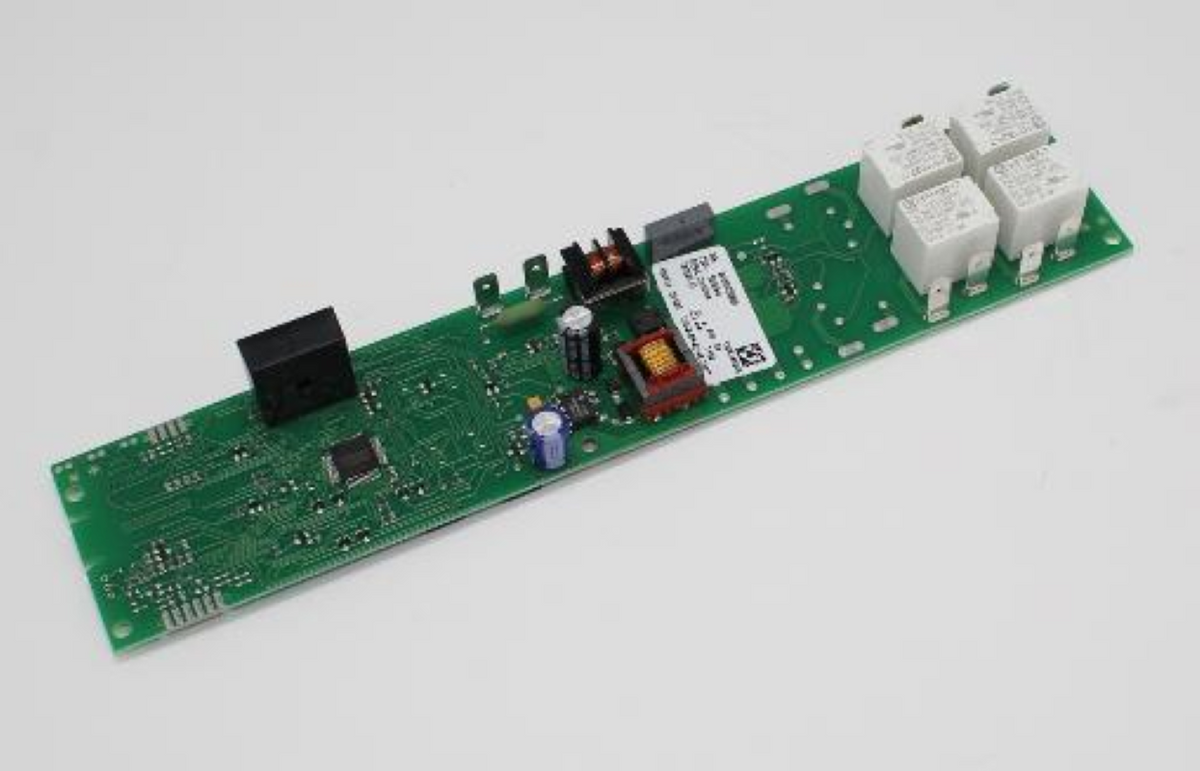 Bauknecht Kontrolleinheit C00313167 für Haushaltsgeräte, schwarze elektronische Steuerungseinheit, Nahaufnahme