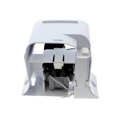 Bauknecht Lüfterrad VELA Weiss, original Ersatzteil für GW 481010595123, zeigt weißes Lüfterrad in Nahaufnahme