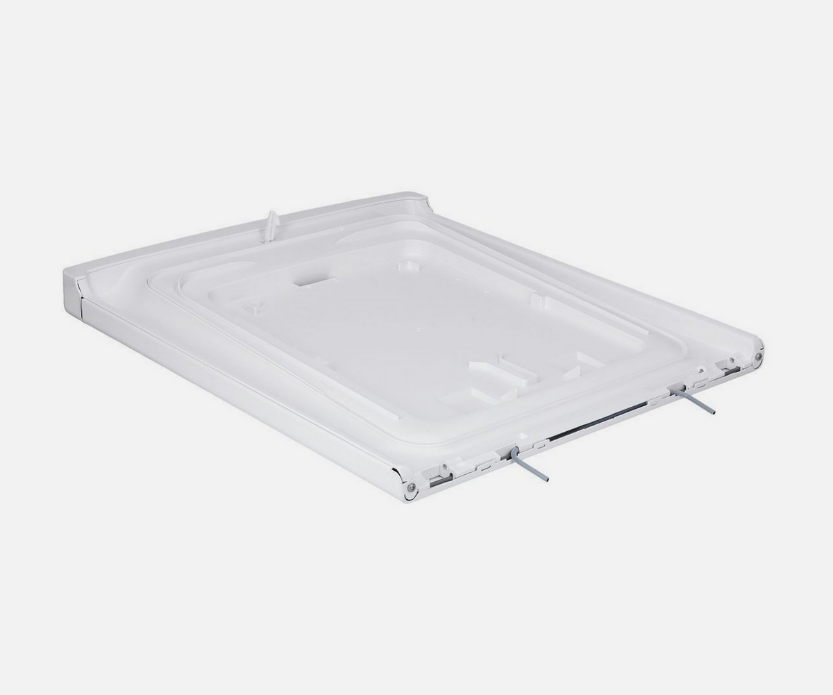 Bauknecht Deckelkit HR in Silber und Schwarz, Original, für Haushaltsgeräte, sichtbarer Deckel mit schwarzen und silbernen Elementen