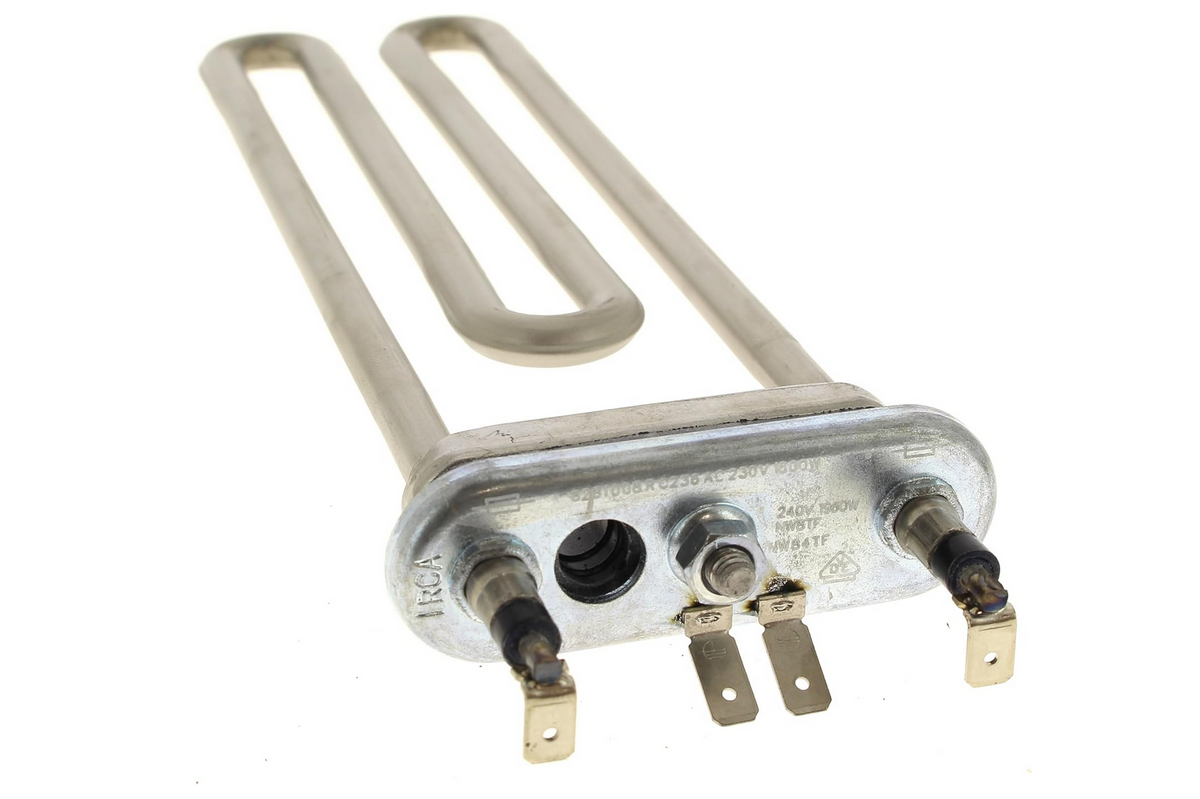 Bauknecht Heizelement 230V/1800W und 240V/1960W, Ersatzteil für Haushaltsgeräte, in Schwarz mit Kabel und Anschluss