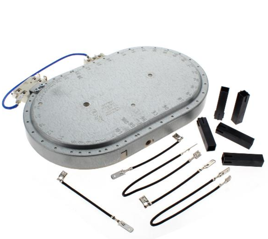 Bauknecht Heizelement Oval 1800/1000W, original Ersatzteil, Heizkörper für Haushaltsgeräte, mit Produktnummer C00377557