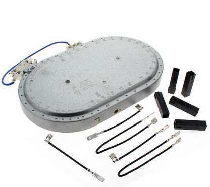 Bauknecht Heizelement Oval 1800/1000W, original Ersatzteil, Heizkörper für Haushaltsgeräte, mit Produktnummer C00377557