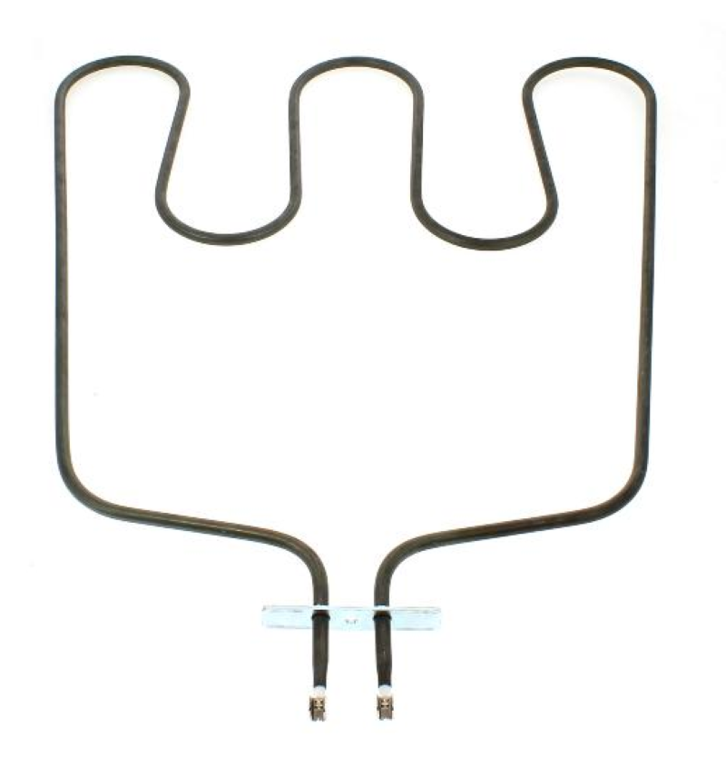 Bauknecht Heizelement Unterhitze 1150W, Originalteil, zeigt das Heizgerät mit schwarzem Gehäuse und Heizspirale.