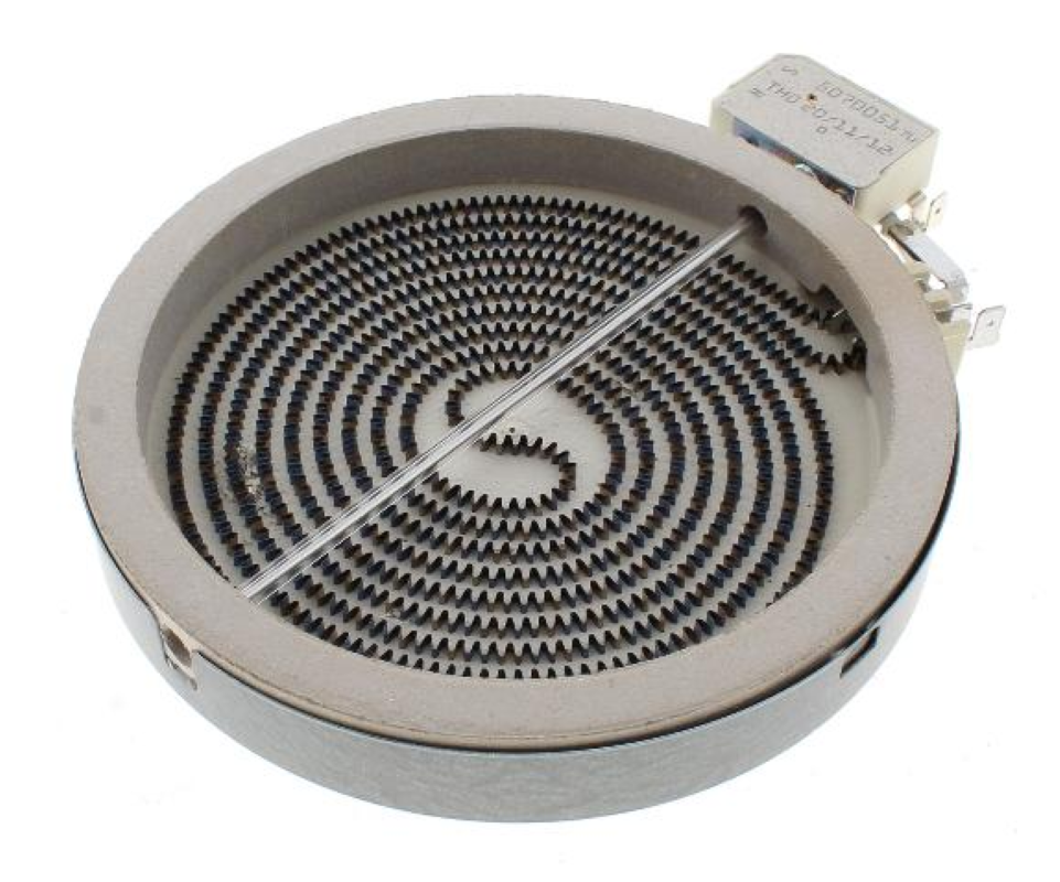 Bauknecht Kochzone mit 1200W Leistung und 230V, schwarzes Kochfeld mit Touch-Bedienung und Edelstahlrahmen