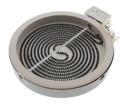 Bauknecht Kochzone mit 1200W Leistung und 230V, schwarzes Kochfeld mit Touch-Bedienung und Edelstahlrahmen